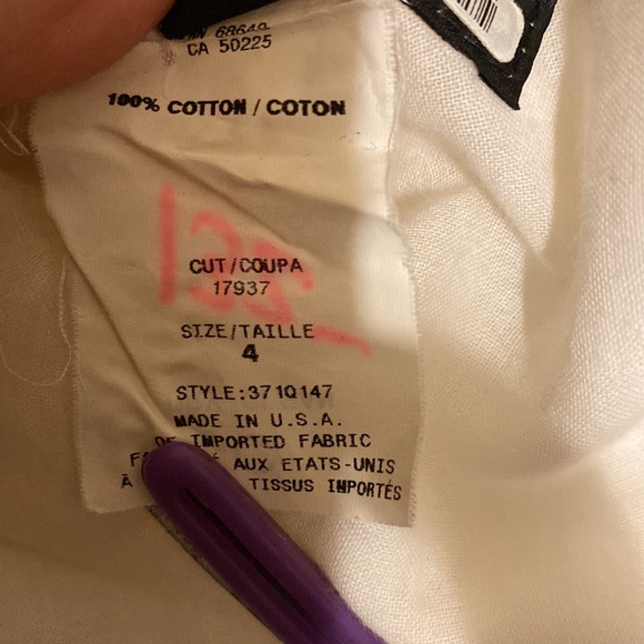 White Midi Dress With Pocket - Picture 6 of 6